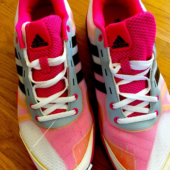 bright pink adidas shoes